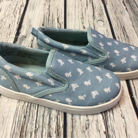 Gap Mickey Mouse 8, 9, 10 Blue Mickey Mouse Canvas Slip-On Shoes. NWT - Picture 6 of 6